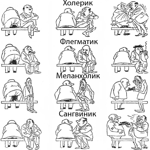 Сангвиник меланхолик холерик флегматик картинки – , , :
